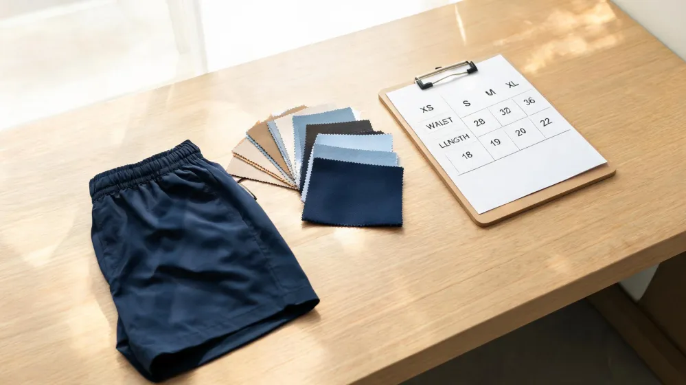 Board-short procurement specification and sample notes